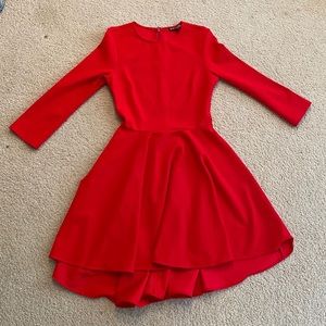Red 3/4 sleeve express dress